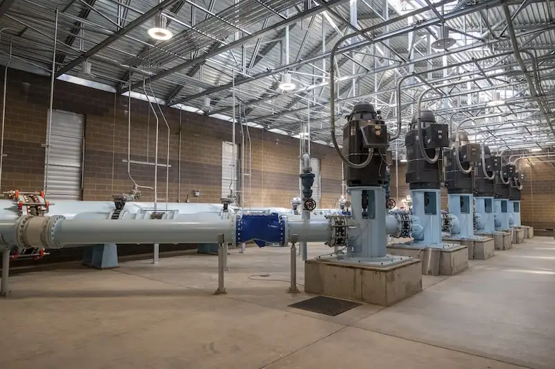 groundwater pipelines inside of an ECBID facility